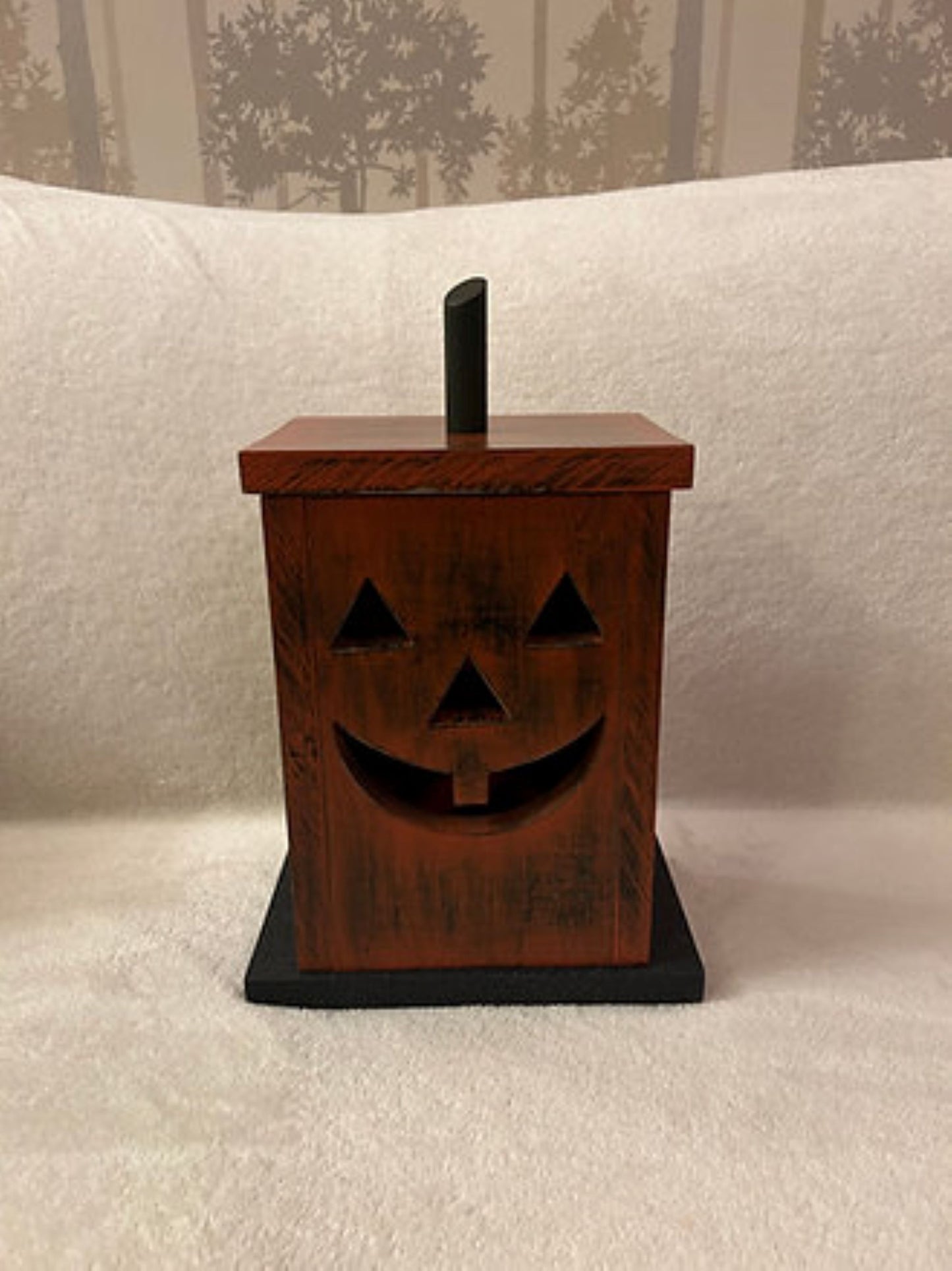 Wooden Jack O' Lantern