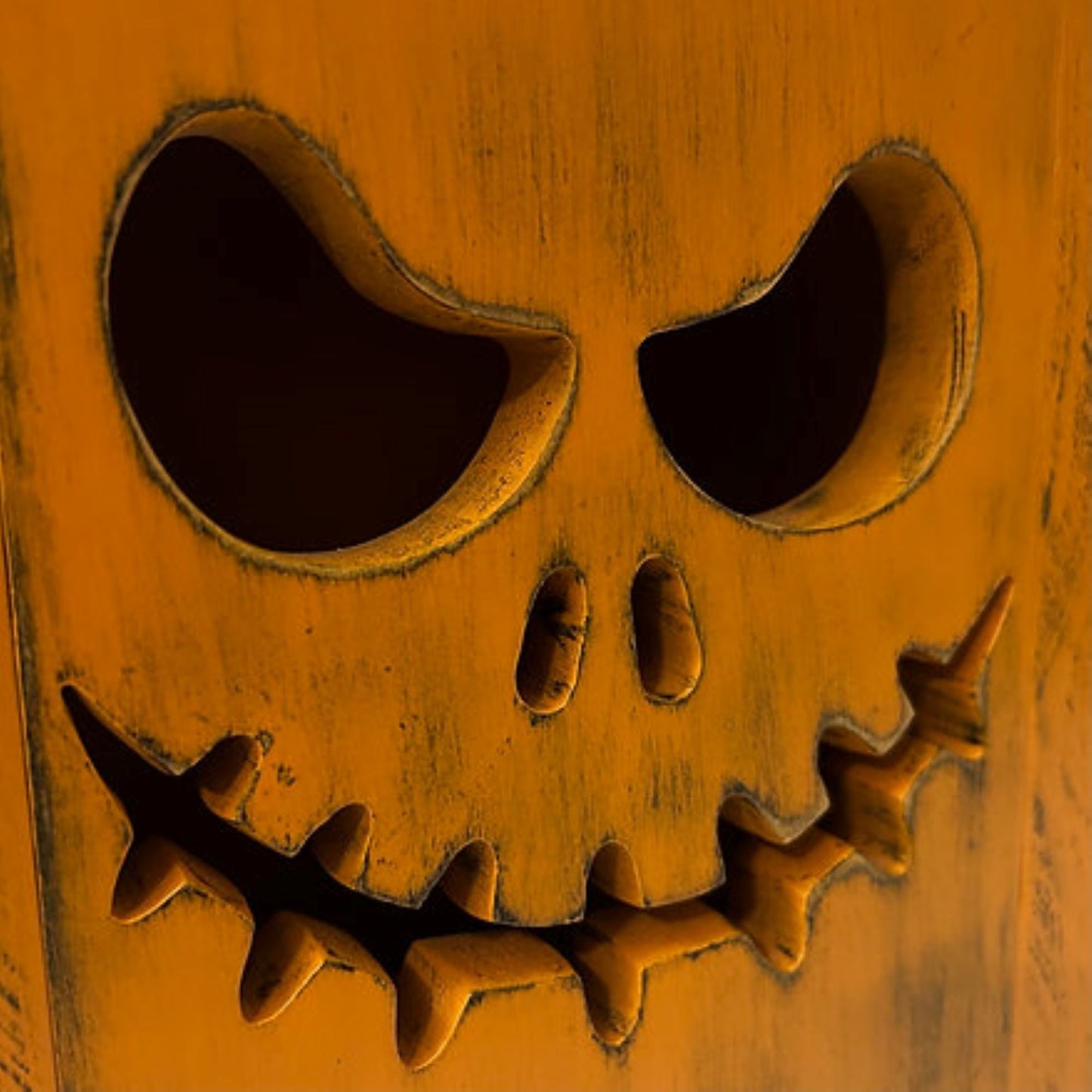 Wooden Jack O' Lantern